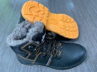 Ботинки кожаные 8208ВМК композитный носок, натуральный мех (шерстин)